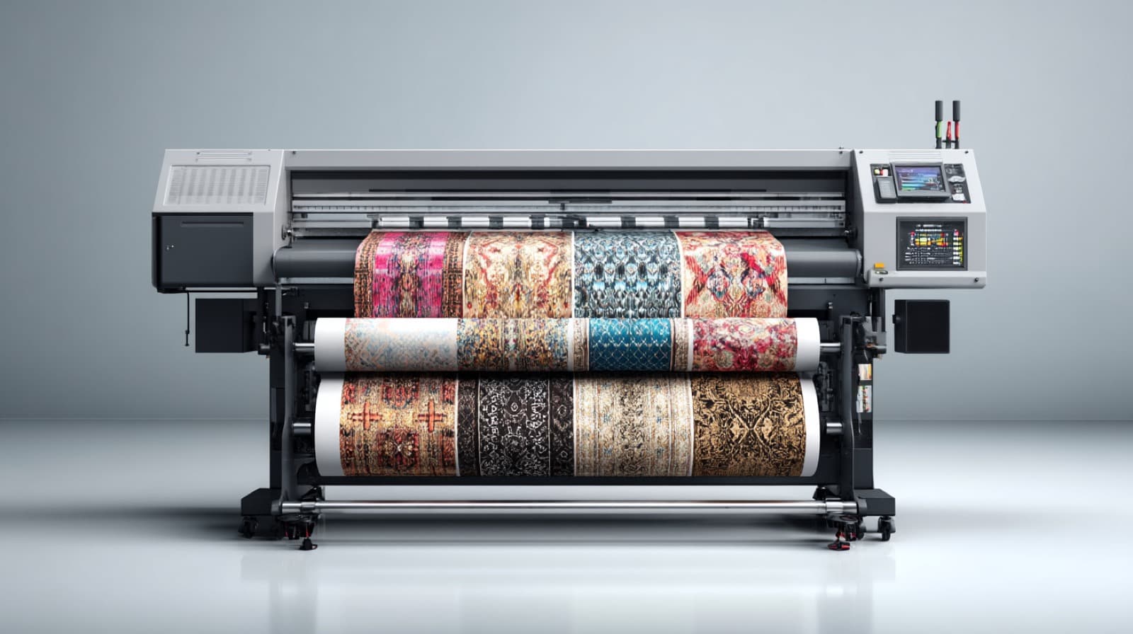 Producción textil a escala industrial.